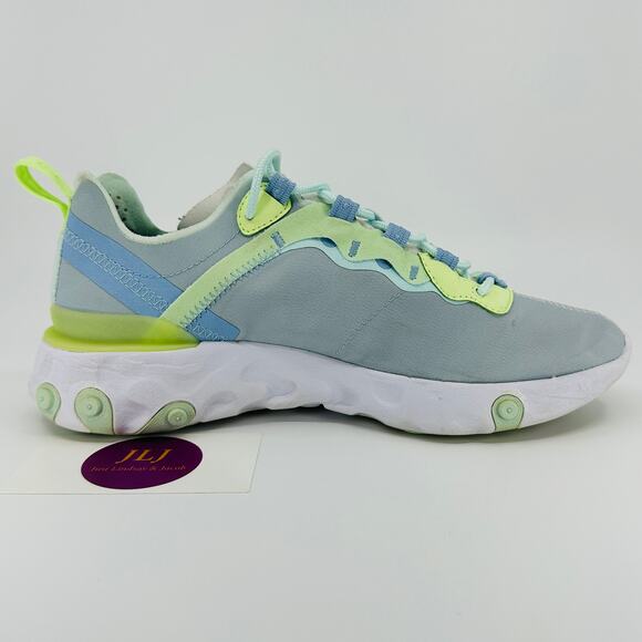 Nike Women's React Element 55 Sneakers 'Frosted Spruce' BQ2728-100 Size 7 - Picture 7 of 11